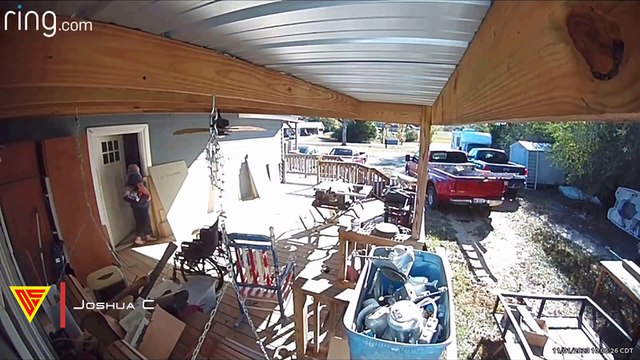 Woman Hits Head on Ladder Caught on Ring Camera | Doorbell Camera Video