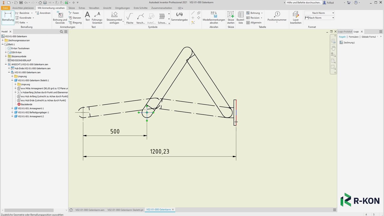 03 Bewegliche Teile mit dem Skelett steuern | Top-Down Skelettmodellierung