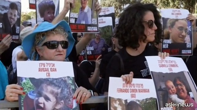 Manifestazione a Gerusalemme per chiedere il rilascio degli ostaggi