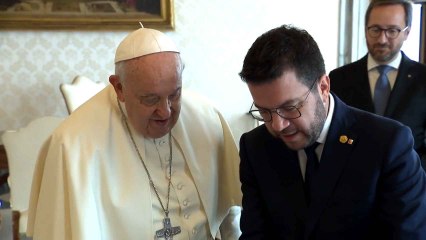 Encuentro entre Pere Aragonès y el Papa Francisco en el Vaticano