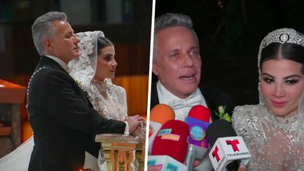 Ilusionados y llenos de bendiciones, Alexis Ayala y Cinthia Aparicio celebraron su boda religiosa