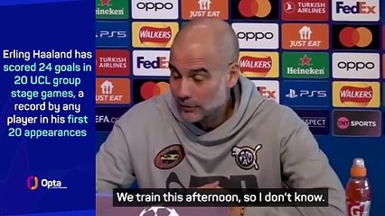 Guardiola issues concerning fitness update on Haaland