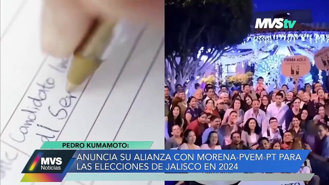 PEDRO KUMAMOTO ANUNCIA ALIANZA CON MORENA-PVEM-PT PARA LAS ELECCIONES DE JALISCO EN 2024