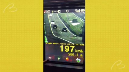 Carro é flagrado a quase 200 km/h perto do Parque Barigui