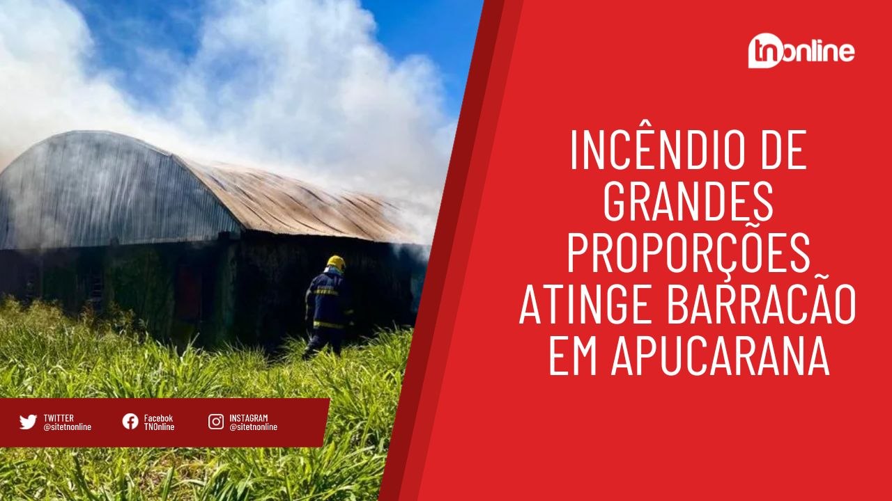 Incêndio atinge barracão na Vila Nova