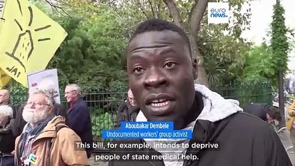 Protest as French Senate debates contested bill toughening immigration laws