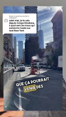 La fumée qui sort du sol à New York