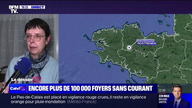Tempêtes: On ne comprend pas pourquoi il y a de l'éclairage public et pourquoi il n y a pas d'électricité dans les maisons , dénonce cette habitante des Côtes-d'Armor