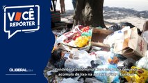 Vendedora autônoma Clara Marcena denuncia acúmulo de lixo na avenida Padre Eutiquio