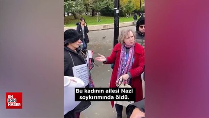 Londra'da Yahudi aktivist, İsrail'e "Nazi" dediği için tutuklandı