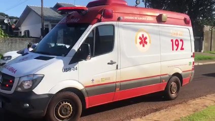 Mulher fica ferida ao cair da escada no Pioneiros Catarinenses