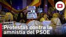 Miles de personas protestan por toda España contra la amnistía de Sánchez a los separatistas