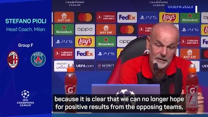 'We cannot rely on others to help us' - Stefano Pioli issues rally cry to Milan squad
