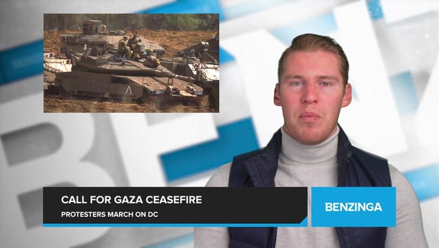 Protesters Rally in D.C. to Oppose Biden's Policy on Israel-Hamas Conflict