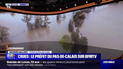 Download Video: Crues dans le Pas-de-Calais: les établissements scolaires du bassin de l'Aa resteront fermés ce mardi