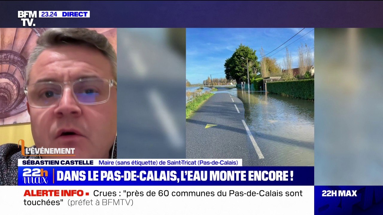 Crues dans le Pas-de-Calais: "Le niveau d'eau c...