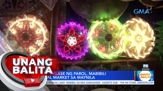 Iba't ibang klase ng parol, mabibili sa Central Market sa Maynila | UB