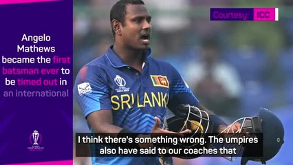 Mathews calls timed out dismissal 'disgraceful' by Bangladesh