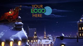 4304 - Christmas Logo Animation Greeting Card Xmas New Year