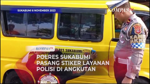 Alasan Polres Sukabumi Pasang Stiker Layanan Polisi di Angkutan Umum