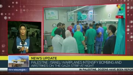 Israeli warplanes intensify bombing on the Gaza Strip at night