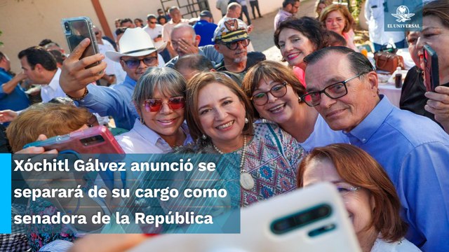 Xóchitl Gálvez anuncia dejará el Senado para iniciar precampaña por la Presidencial