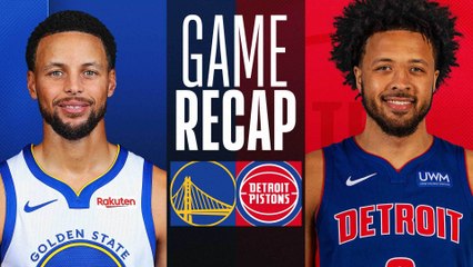 Game Recap: Warriors 120, Pistons 109
