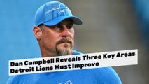 Three Key Areas Detroit Lions Must Improve