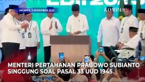 Kala Prabowo Singgung Soal Pasal 33 UUD 1945 saat Beri Sambutan di Rakernas LDII