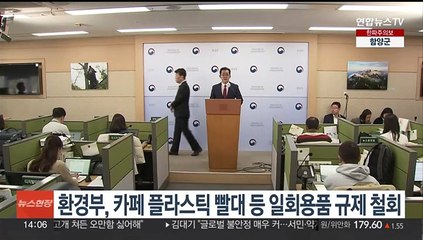 환경부, 카페 플라스틱 빨대 등 일회용품 규제 철회