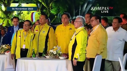Momen Jokowi hingga Prabowo Tiba di Puncak HUT ke-59 Golkar