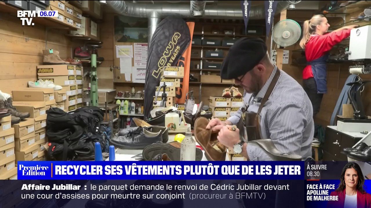 Recycler ou réparer ses vêtement plutôt que de les jeter: le bonus  réparation en place dès le 7 novembre chez 593 artisans français - Vidéo  Dailymotion