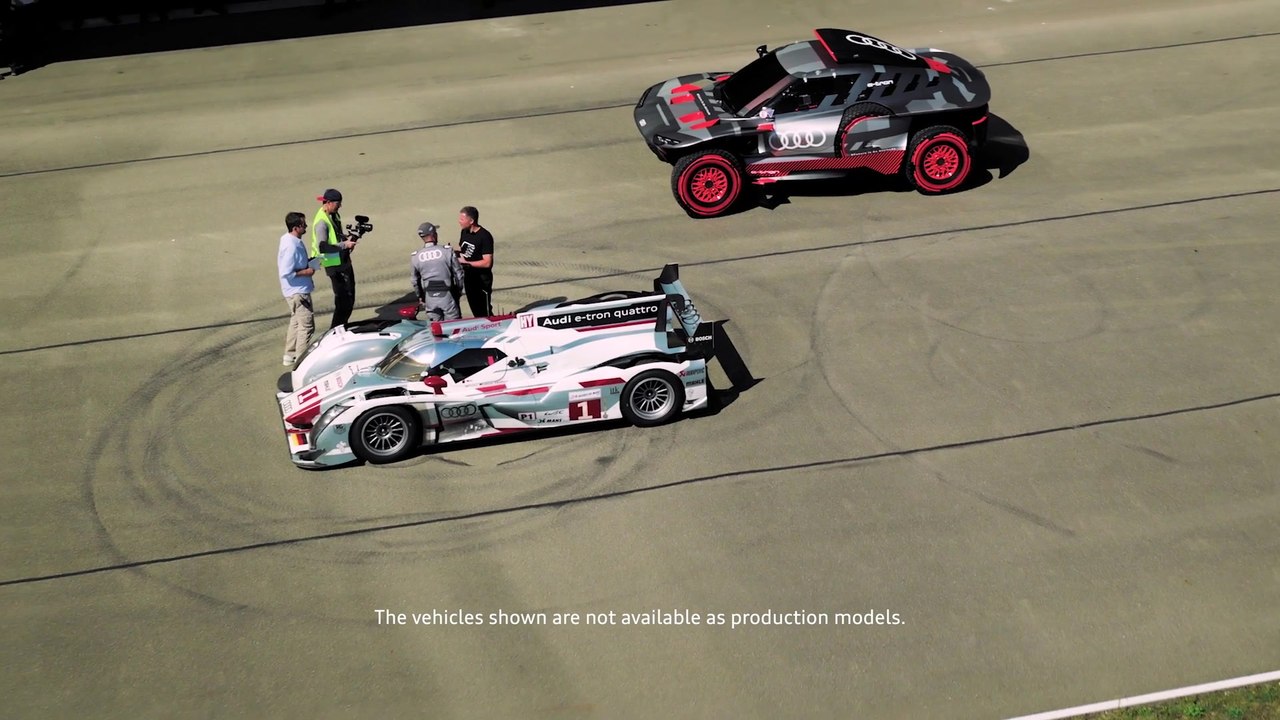 Audi e-tron on track 2023 - Stéphane Peterhansel and the Audi R18 e-tron quattro