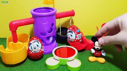 Clubhouse Playground Surprise Eggs Donald Duck   Red Truck Vs Batman Truck !