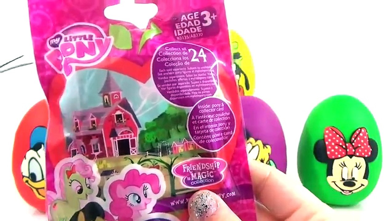 Disney Mickey Mouse Clubhouse, Minnie, Goofy, Daisy, Donald Duck Pluto Play-Doh Toy Surprise Eggs  Old Cartoons