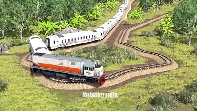 Kereta Api Jalan Di Rel Diamond - Rail Road On Diamond Rails