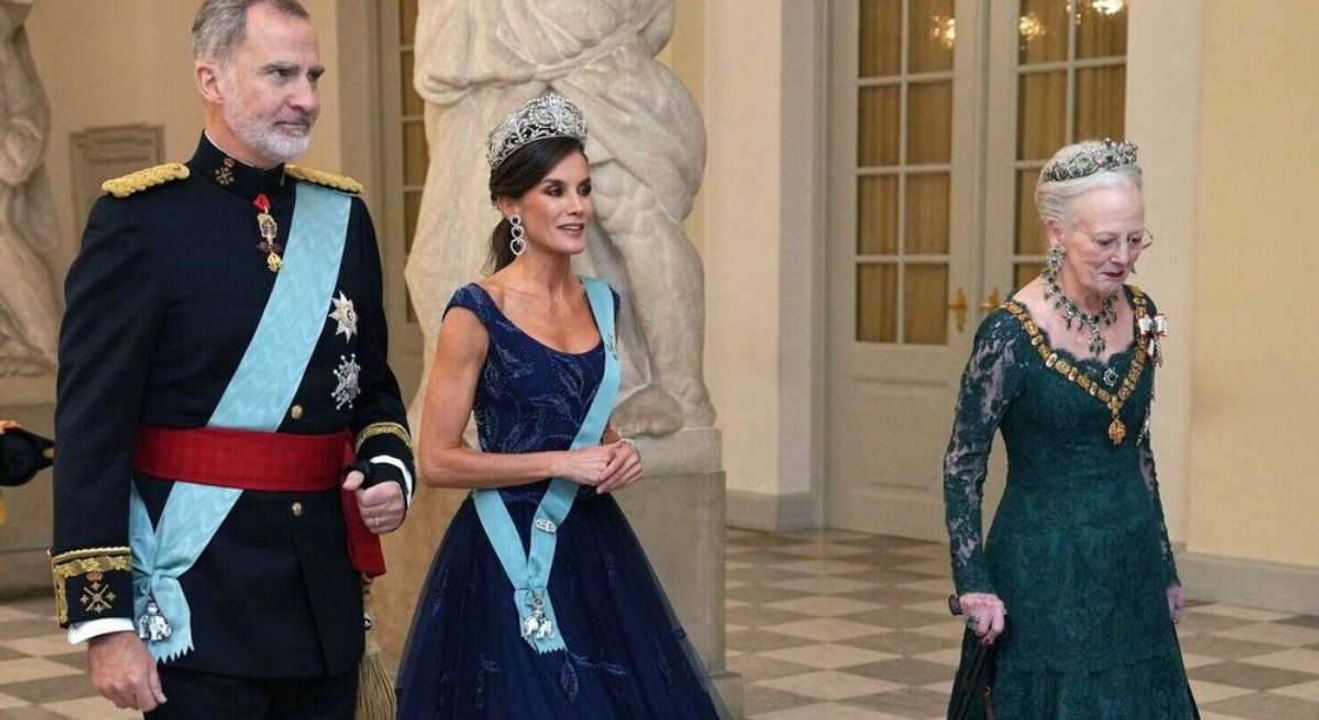Los reyes Felipe y Letizia asisten a una cena de gala en el Palacio de Christiansborg