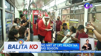 Ilang tren ng MRT at LRT, ready na for Christmas Season | BK
