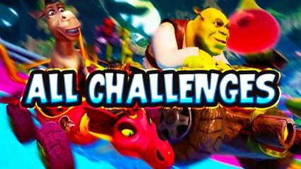 DreamWorks All-Star Kart Racing All Challenges (All Bosses)