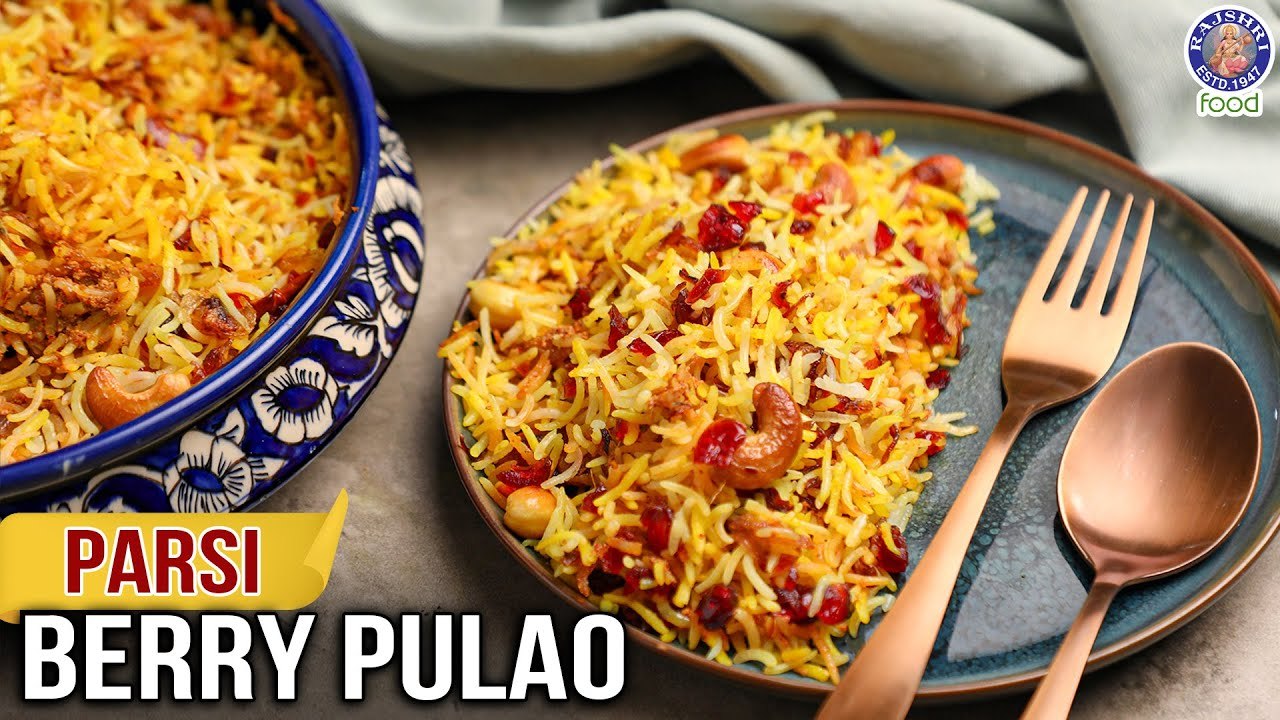 Berry Pulao Recipe | Pure Veg Iranian Pulao | Parsi Recipe - The Bombay ...