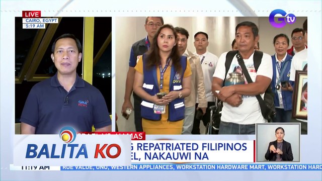 Batch 5 ng repatriated Filipinos mula israel, nakauwi na | BK