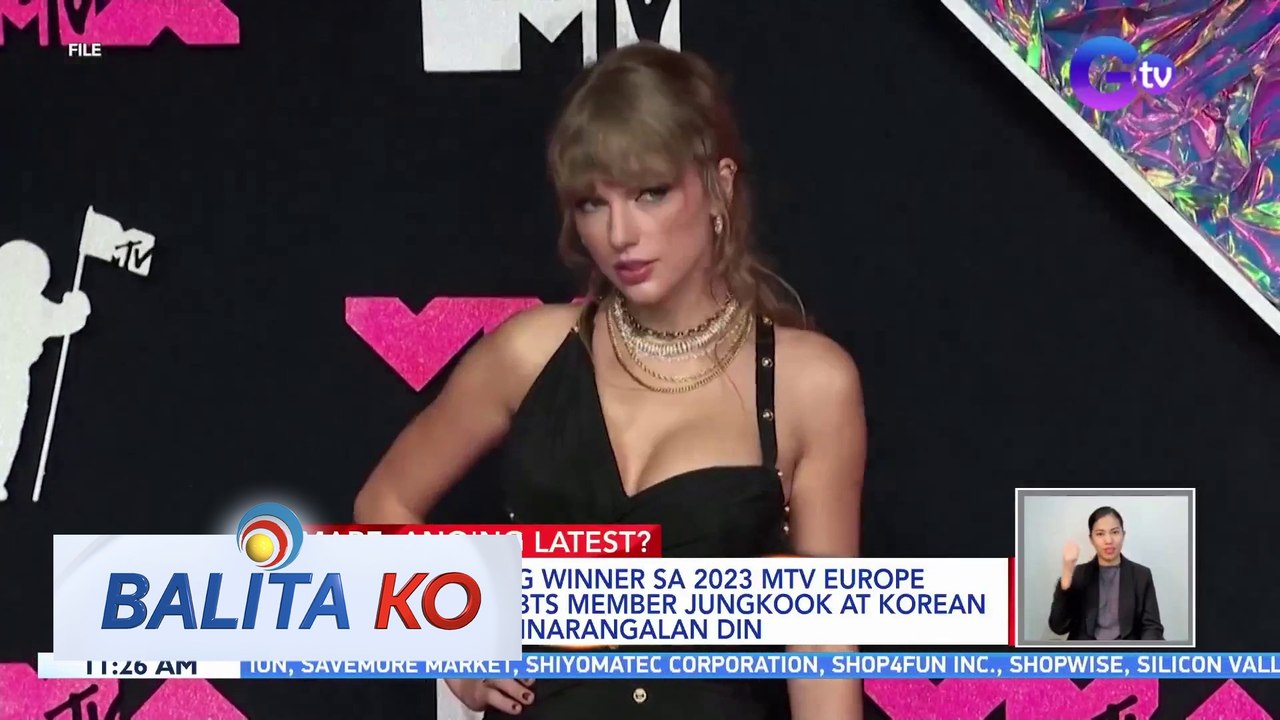 Taylor Swift, big winner sa 2023 MTV Europe Music Awards; BTS Member Jungkook at Korean group na TXT, pinarangalan din | BK