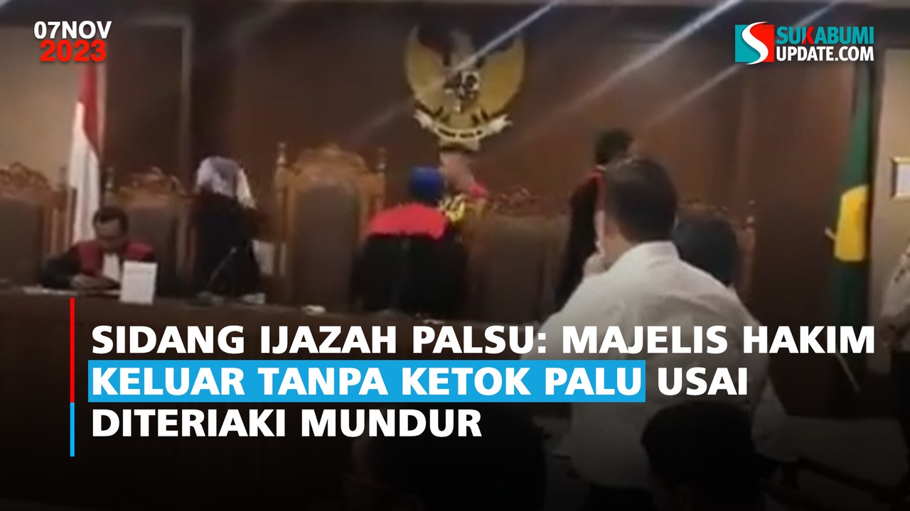 Sidang Ijazah Palsu: Majelis Hakim Keluar Tanpa Ketok Palu Usai Diteriaki Mundur