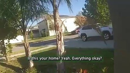 فيديو: رغبة طفل في الحصول على عناق تدفعه للاتصال بالشرطة