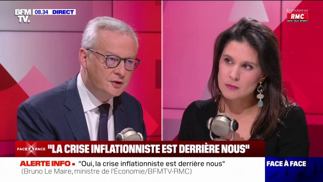 Inflation: Aucun pays en Europe n'a plus protéger ses compatriotes que la France assure Bruno Le Maire