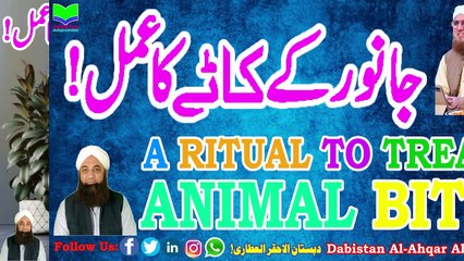 Janwar K Katay Ka Amal | A Ritual To Treat Animal Bite | Dabistan Al-Attari | Muhammad Tariq Rashid