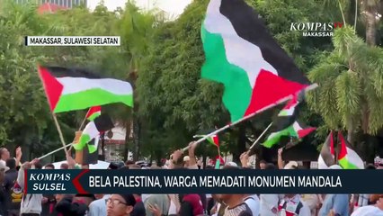 Bela Palestina, Warga Memadati Monumen Mandala