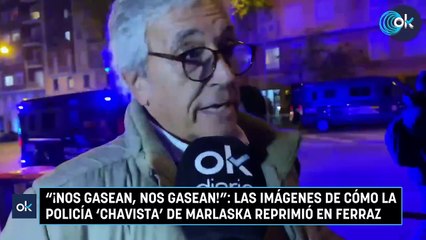 "¡Nos gasean, nos gasean!": las imágenes de cómo la Policía de Marlaska reprimió en Ferraz