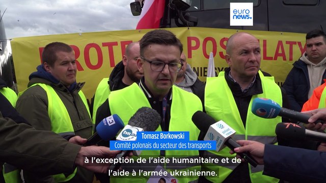 Des routiers polonais bloquent trois postes-frontières avec l'Ukraine