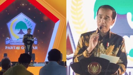 Jokowi di Ultah Golkar: Menang Jangan Jumawa, Kalah Jangan Murka